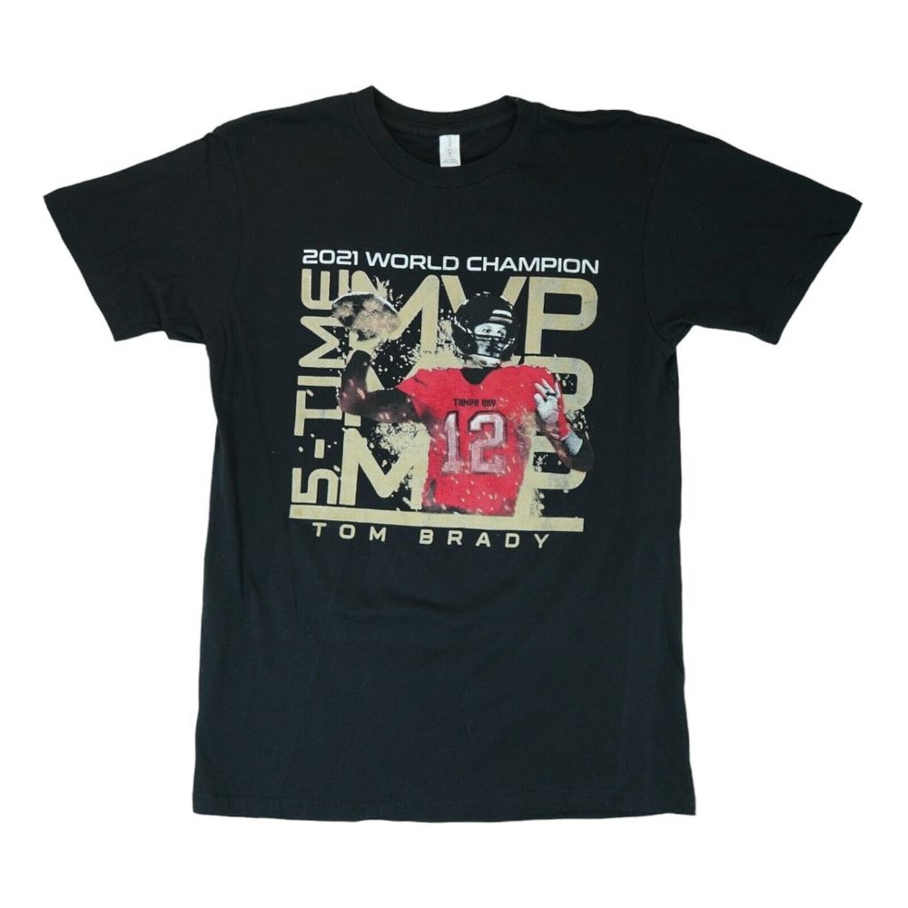 NFL Tampa Bay Buccaneers 2021 Super‎ Bowl Champions Adult M T-shirt Men's Brady!